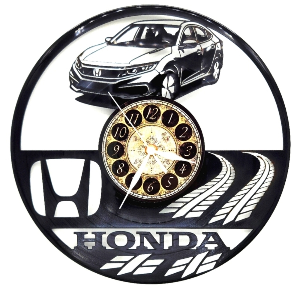 HONDA vinyl record clock | man cave wall art gift